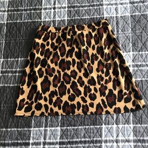 Cheetah print skirt